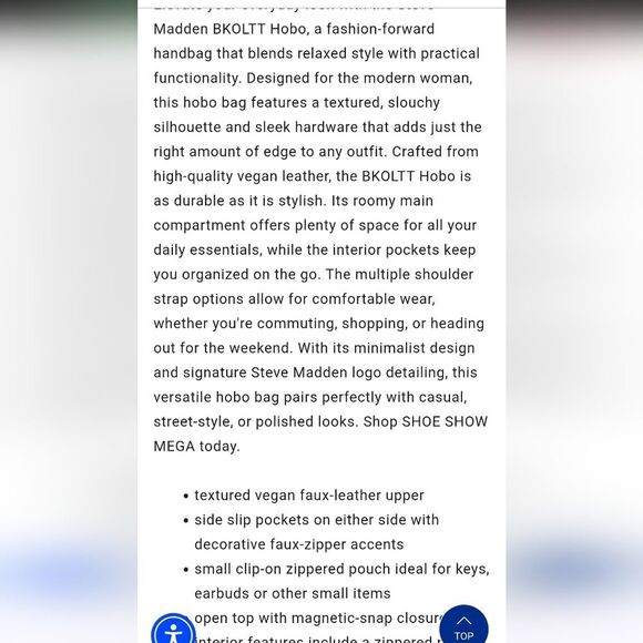 Steve Madden BKoltt Bucket Bag- Black - Picture 3 of 12